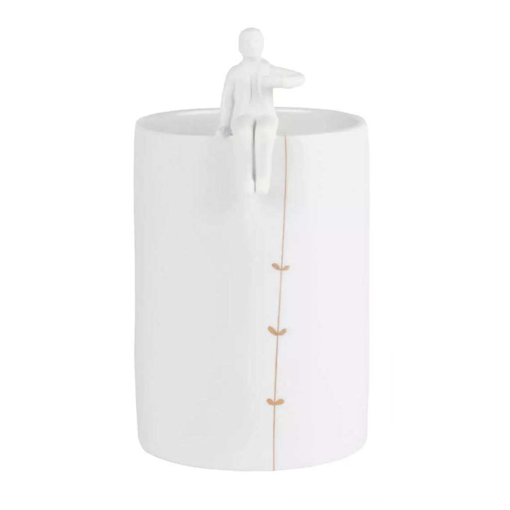 Vase en Porcelaine “Le Jardinier” – H18 cm
