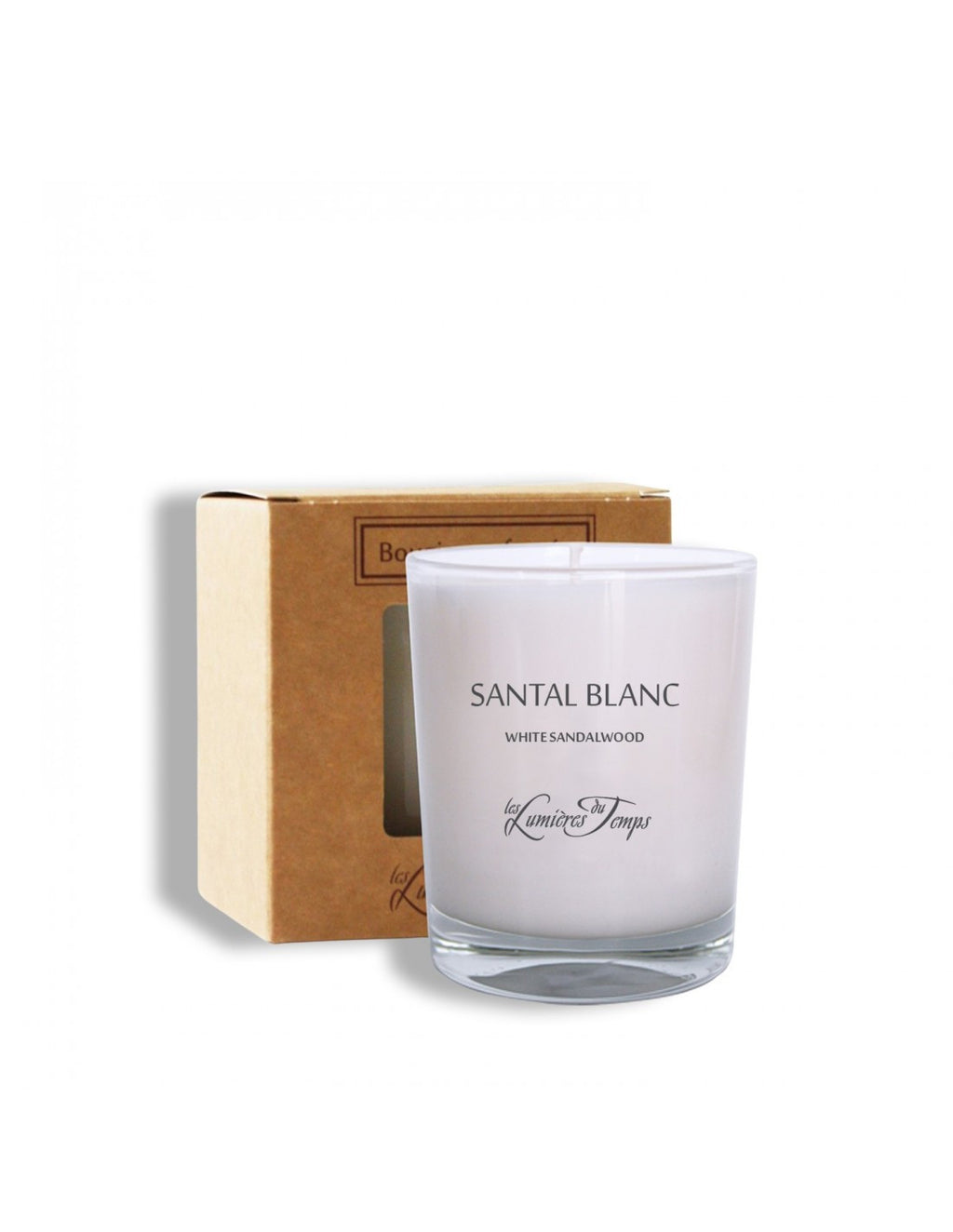 Bougie Végétale 180 g Santal Blanc