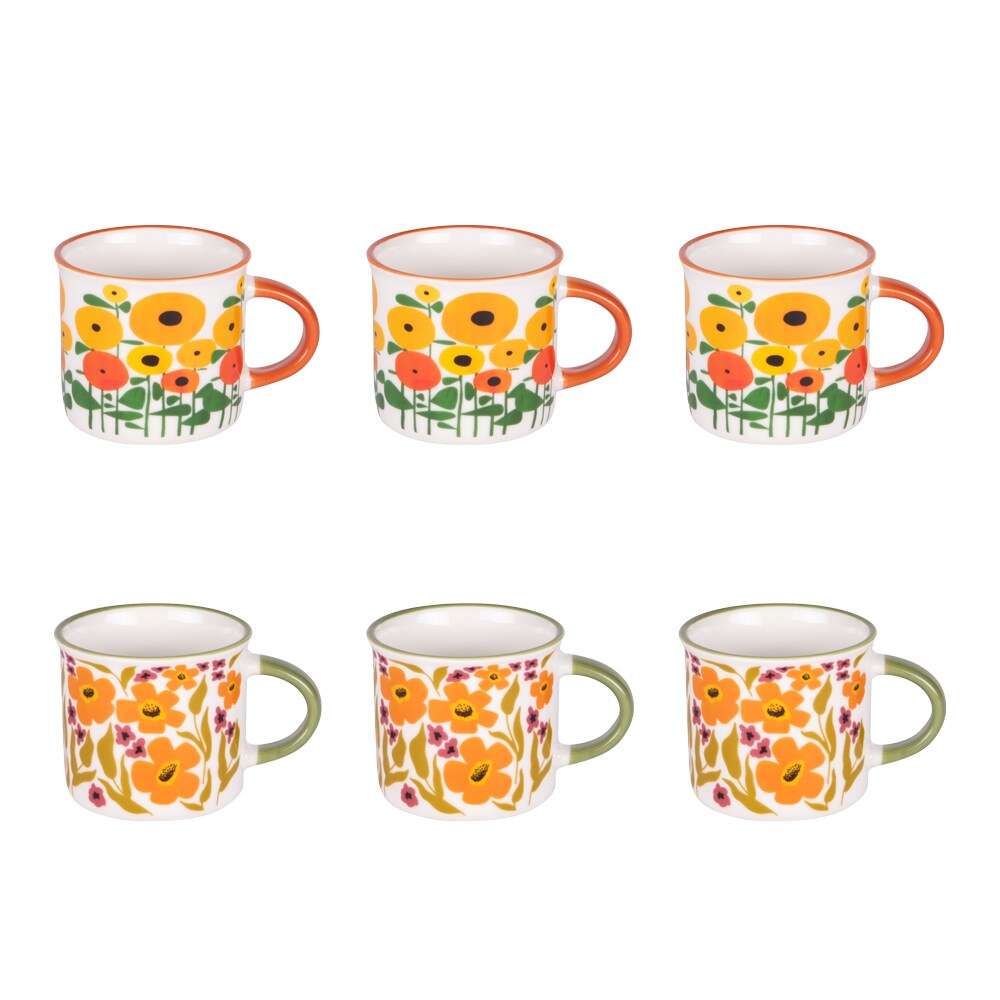 Coffret de 6 tasses Bloom Héritage 14 cl
