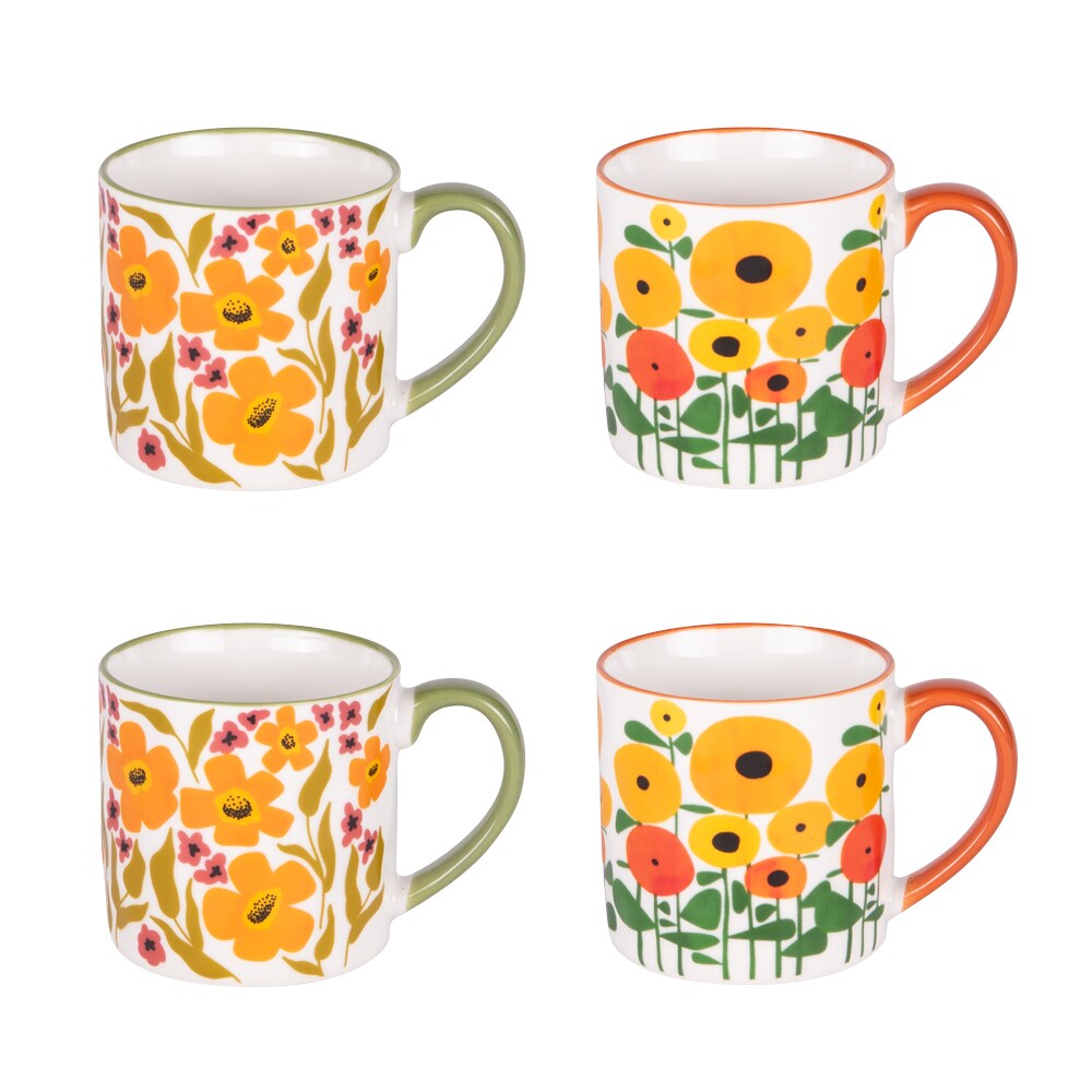 Coffret de 4 mugs Bloom Héritage 35 cl
