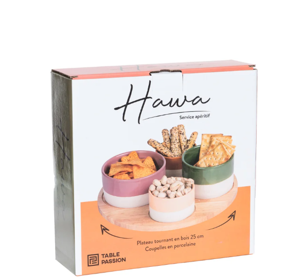 Service Apéritif 4 pièces Hawa