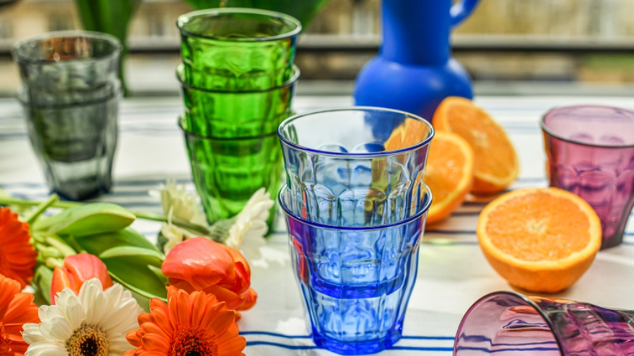 Le Picardie Duralex - 4 Verres à eau - Vert - 25cl