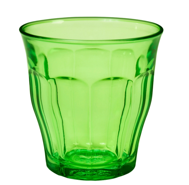 Le Picardie Duralex - 4 Verres à eau - Vert - 25cl