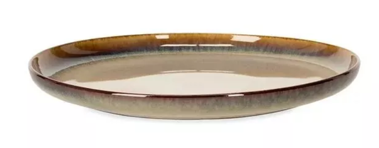 Coffret de 6 Assiettes plates Yuni beige – Athezza