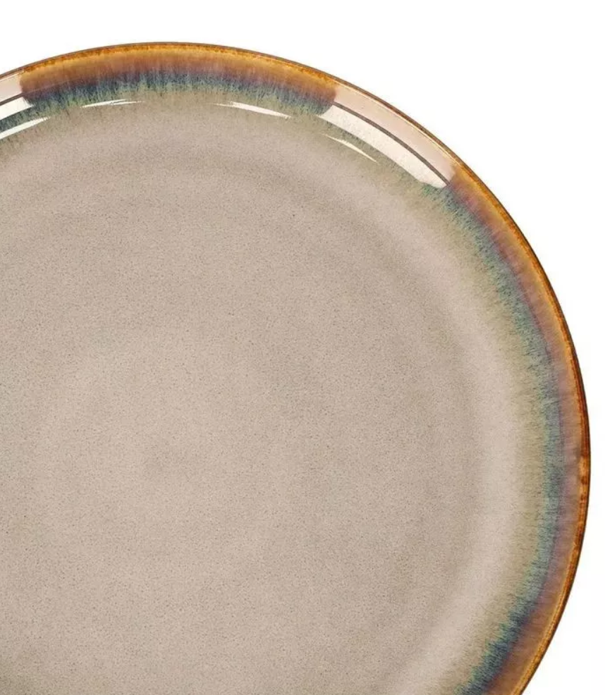 Coffret de 6 Assiettes plates Yuni beige – Athezza