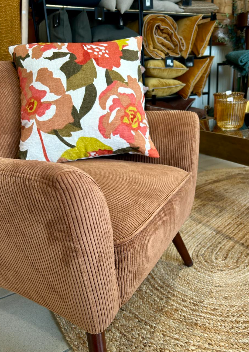 Coussin Ibiza 45x45 cm Bois de rose