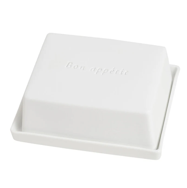 Beurrier en Porcelaine "Bon Appétit"