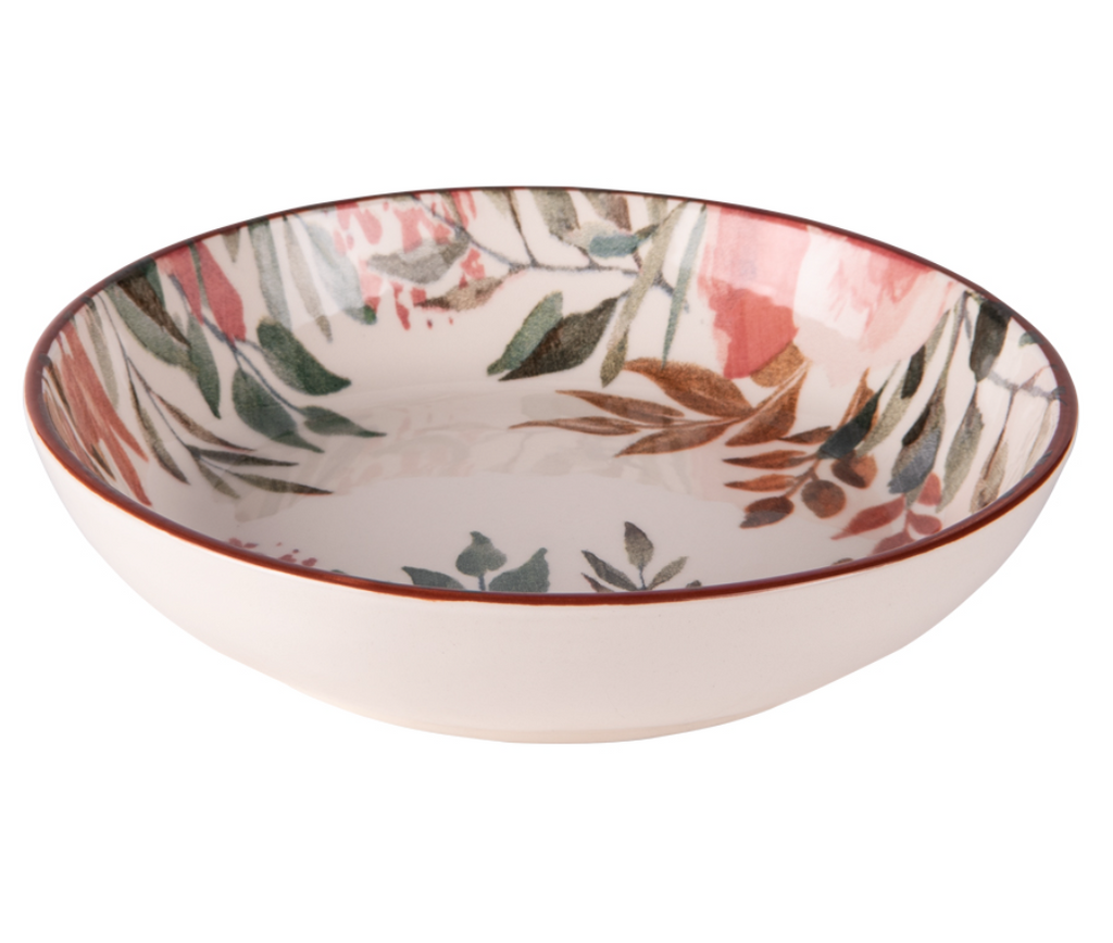 Coffret de 6 assiettes creuses Pink Flor 19 cm