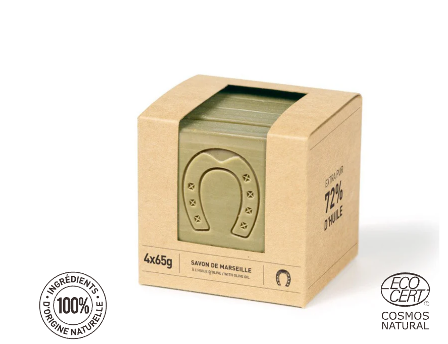 Savon de Marseille Cube Tranché Pur Olive 4x65g
