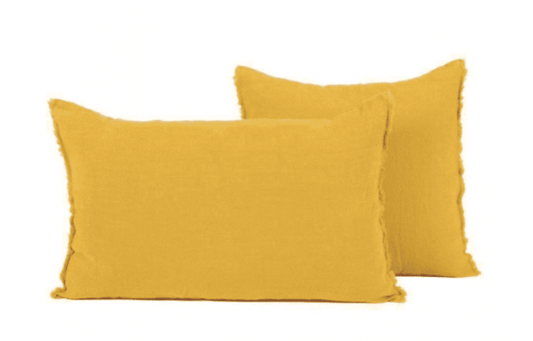 Coussin Viti II 40x60 cm Safran 100% Lin lavé
