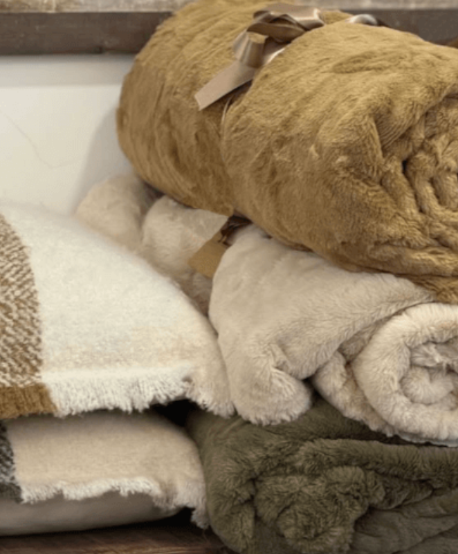 Plaid / Couvre-lit TANUKI – 150x200 cm – Camel