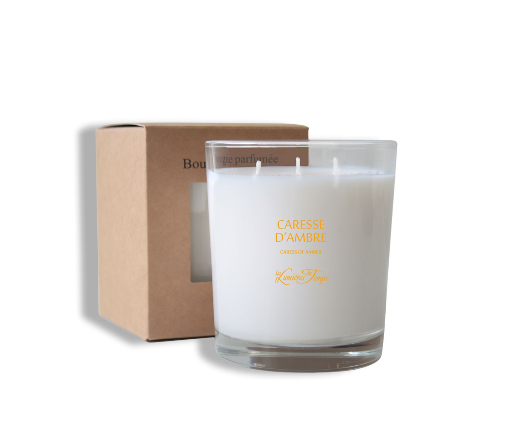 Bougie Végétale 350 g Caresse d'Ambre