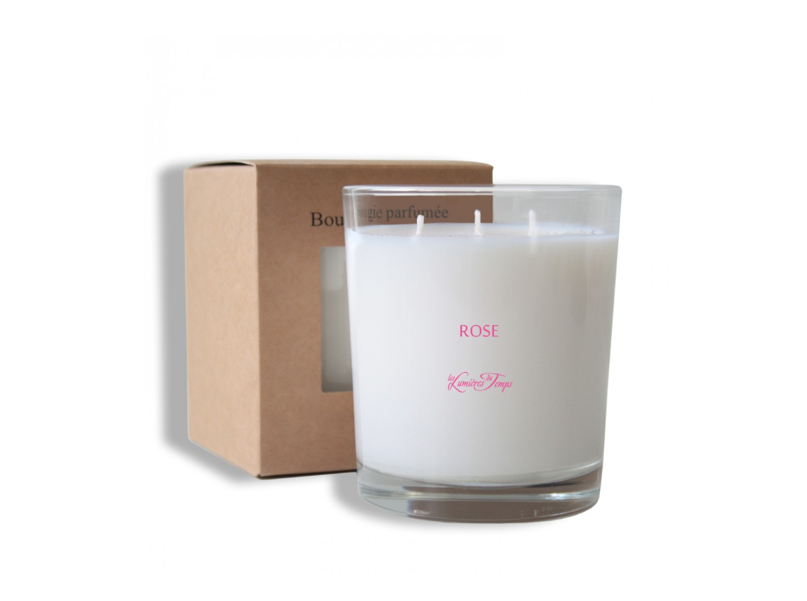 Bougie Végétale 350 g Rose