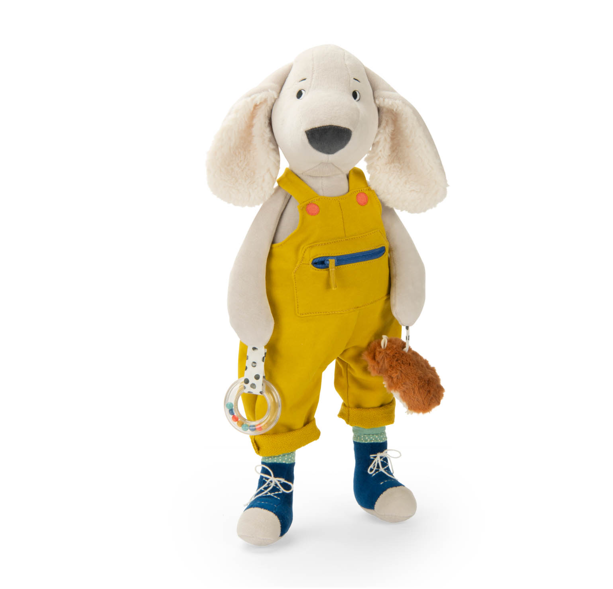 Grande peluche d'activité Pilou le chien - Puce et Pilou