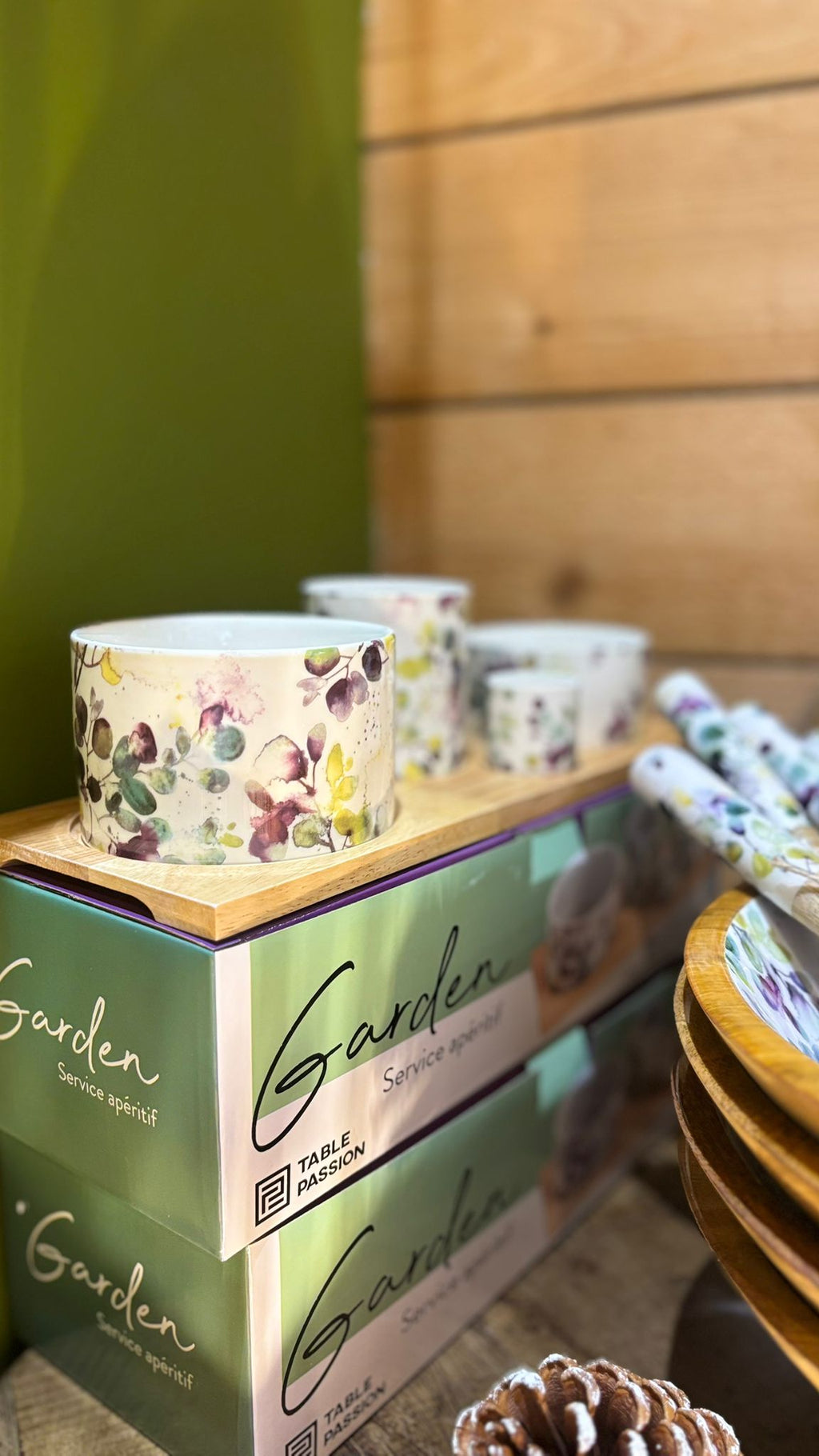 Service apéritif 4 pièces Garden - Multicolore