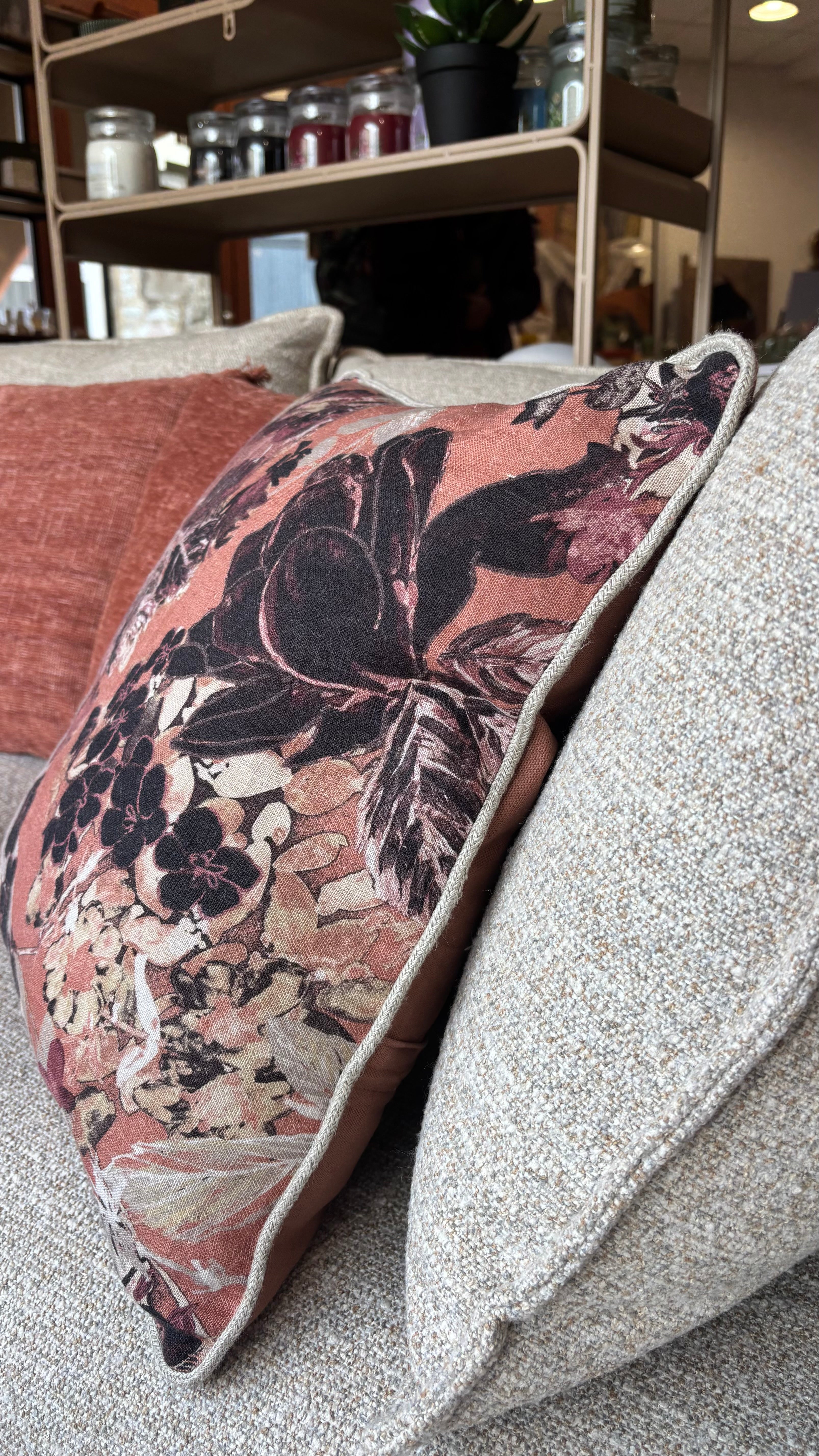 Coussin Sienne 45x45cm Mocaccino