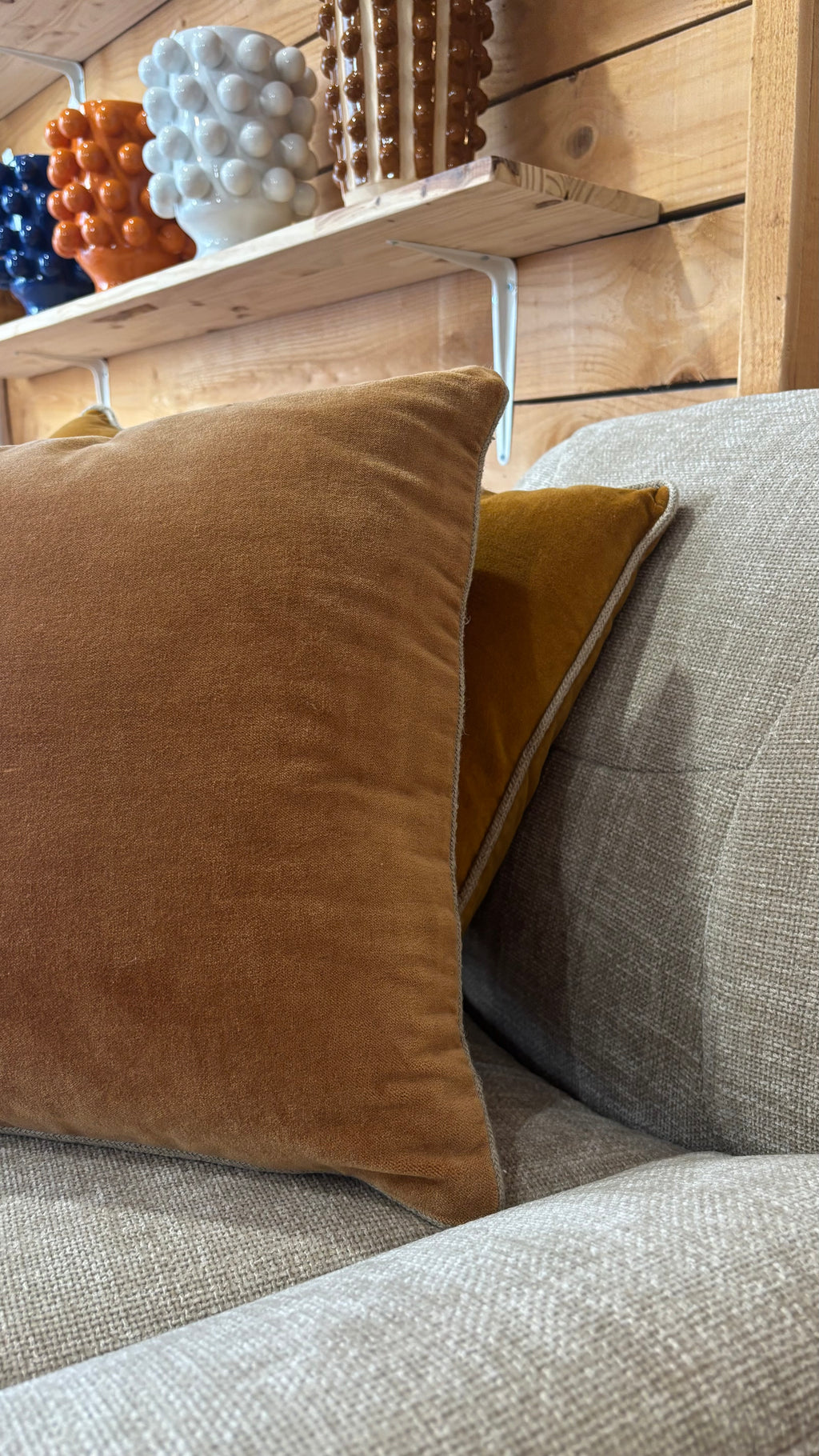 Coussin New Delhi 45x45 cm Caramel