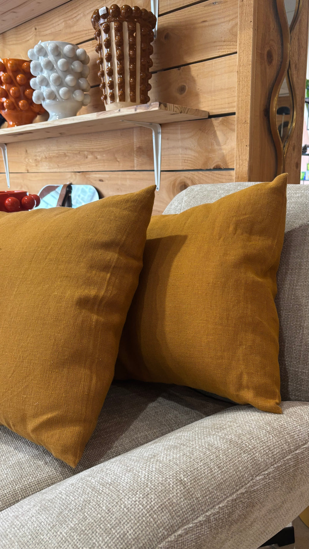 Coussin Porticcio 40x60 cm – Daim – Lin