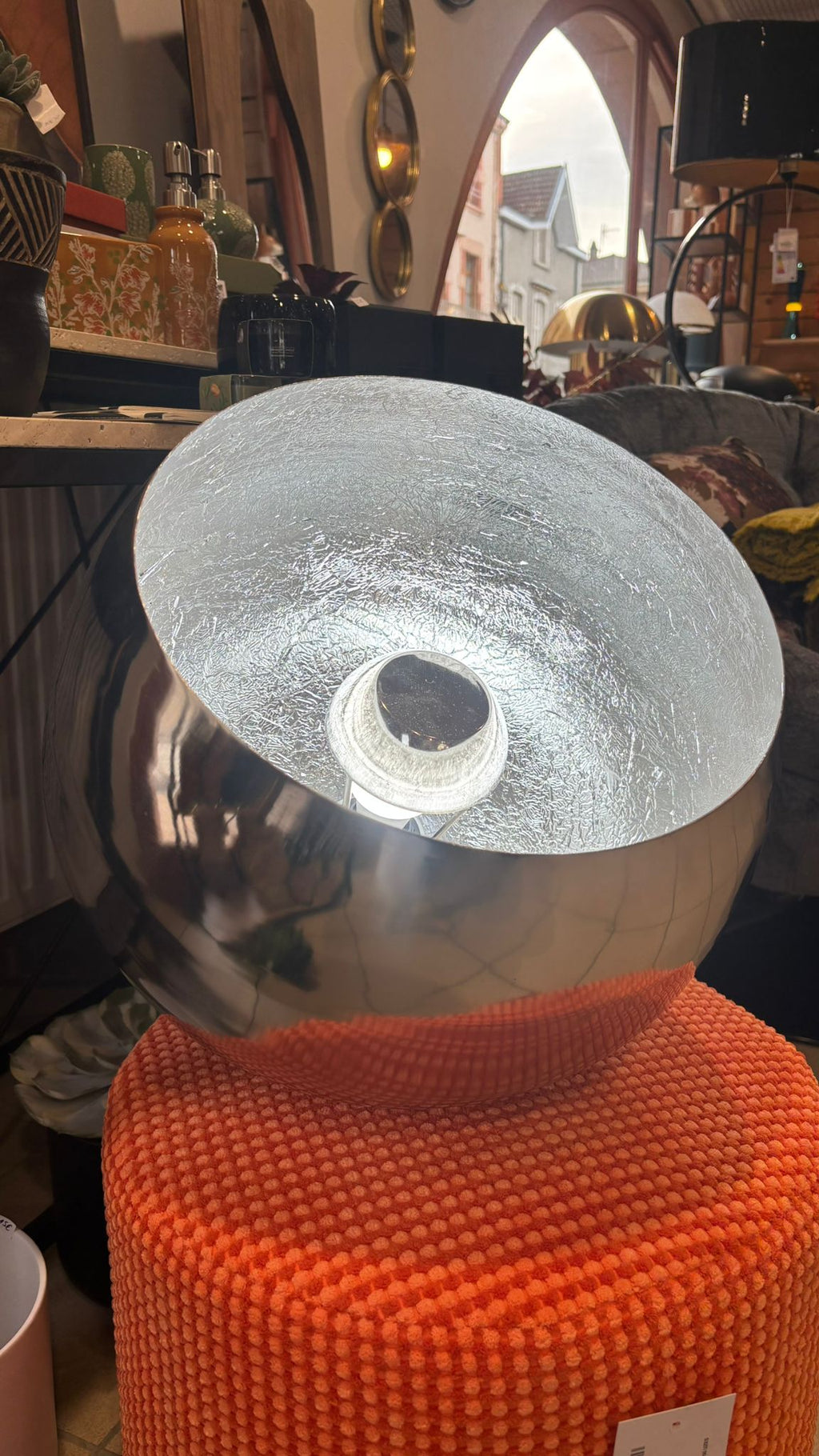 Lampe de Sol Sum Chromée