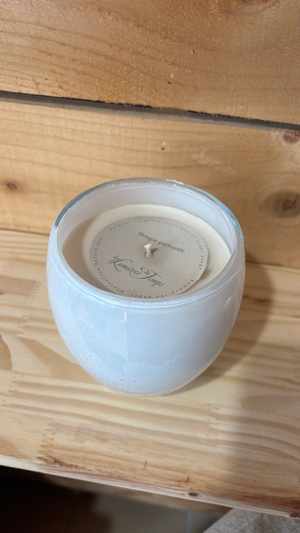 Bougie Perle PM 340g Blanche