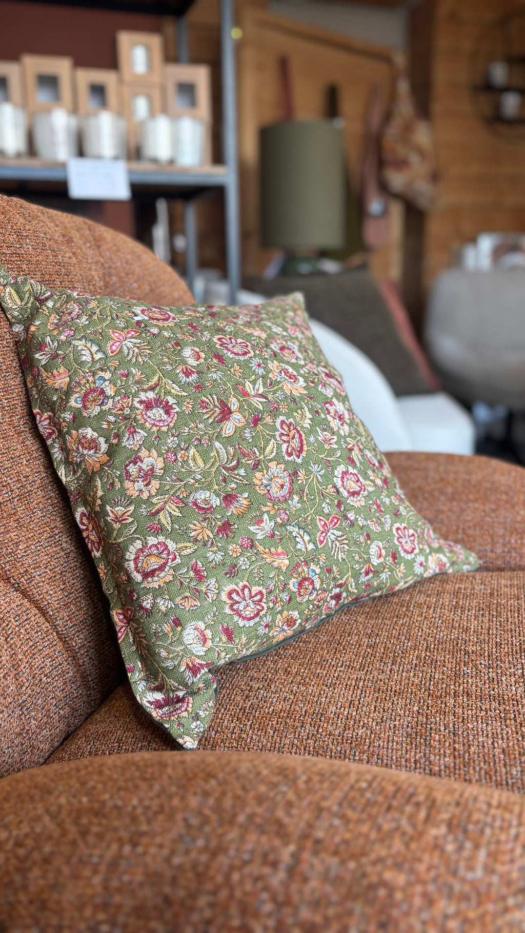 Coussin Samara Kaki 45 × 45 cm
