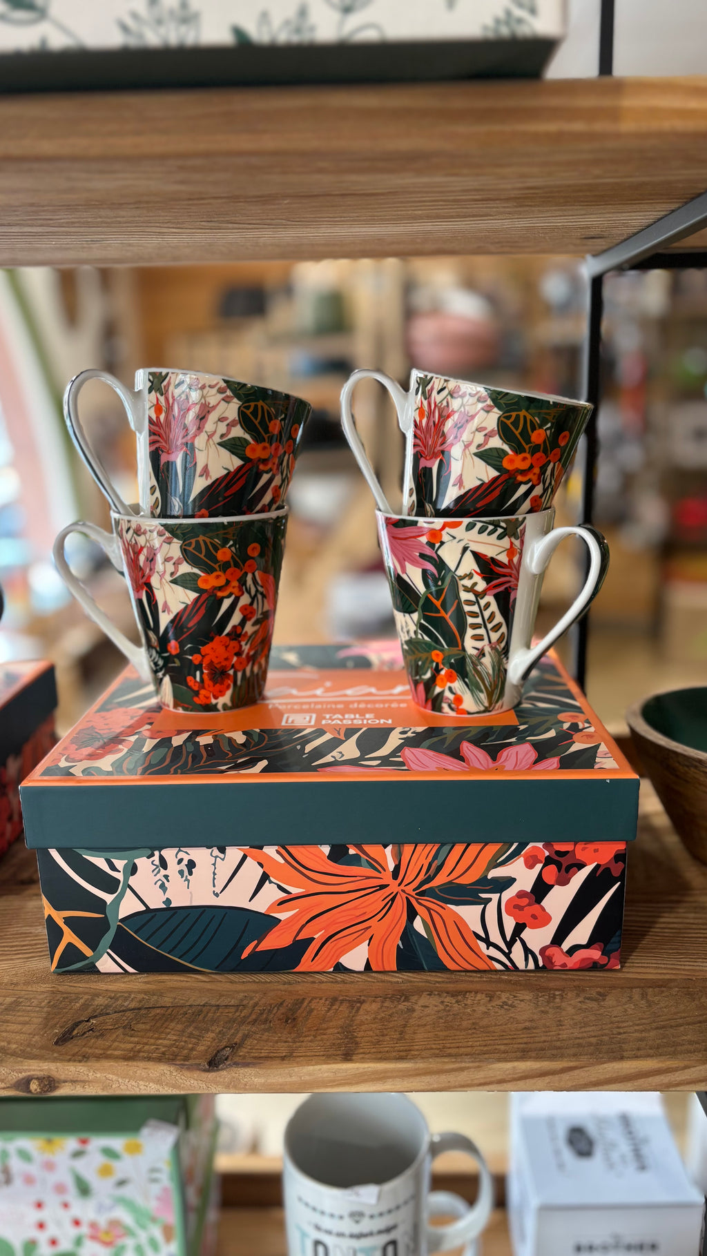 Coffret 4 Mugs Taina 31cl