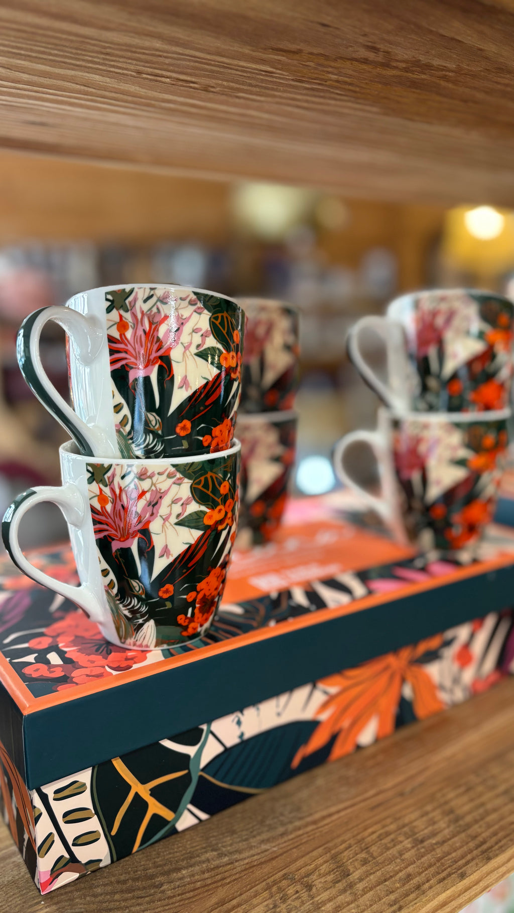 Coffret de 6 tasses en porcelaine 23cl - Taiana