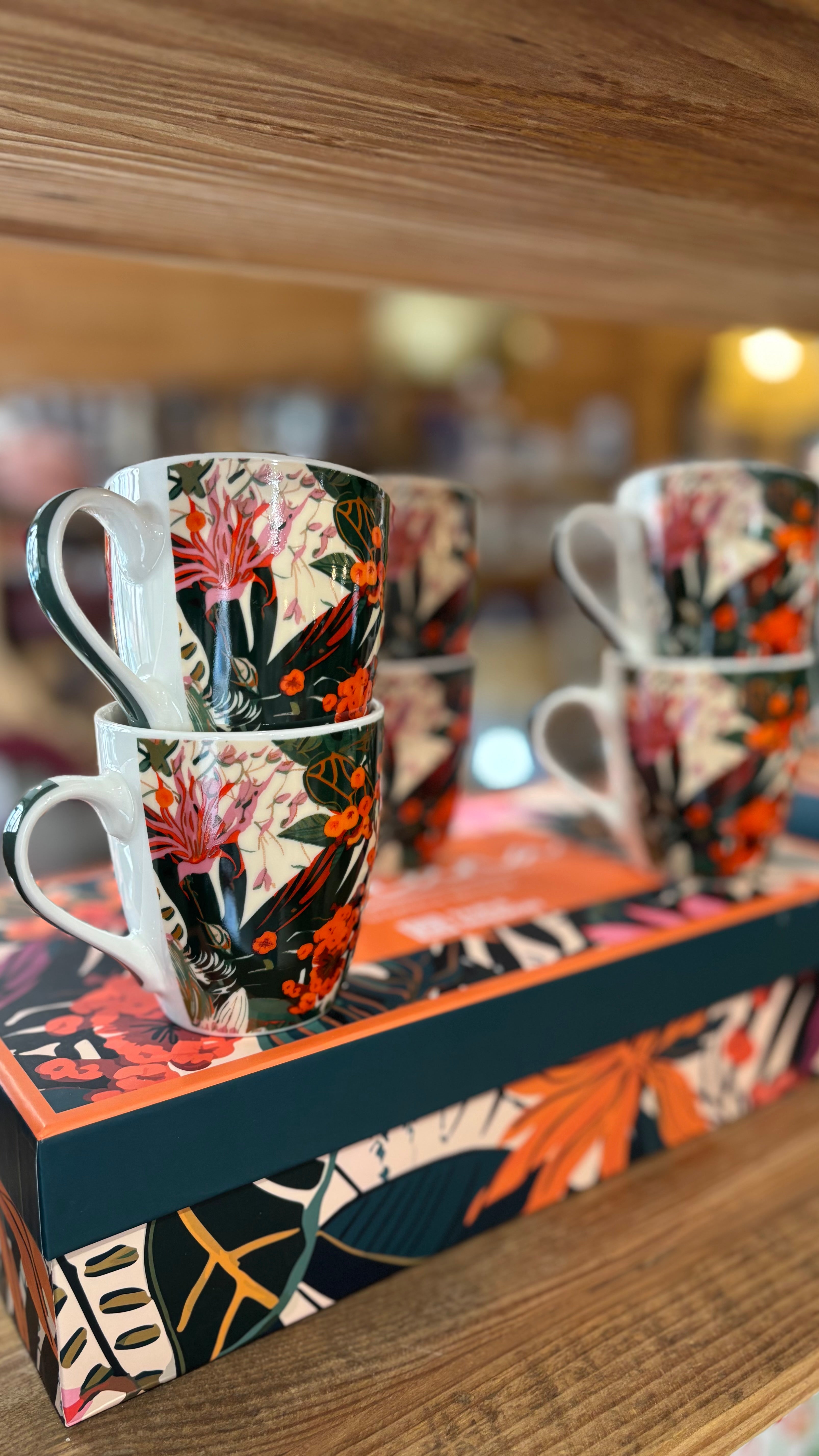 Coffret de 6 tasses en porcelaine 23cl - Taiana