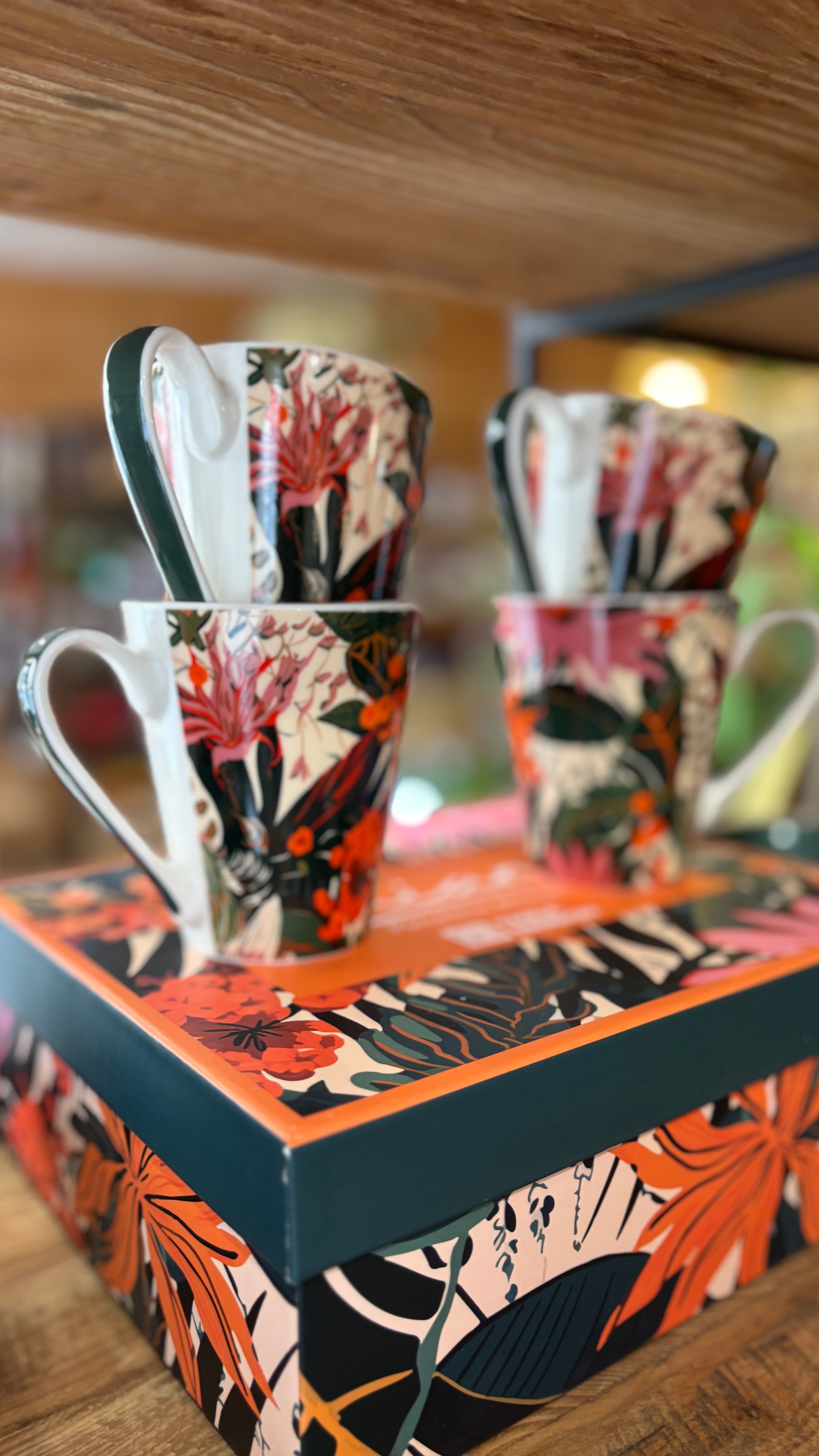 Coffret 4 Mugs Taina 31cl