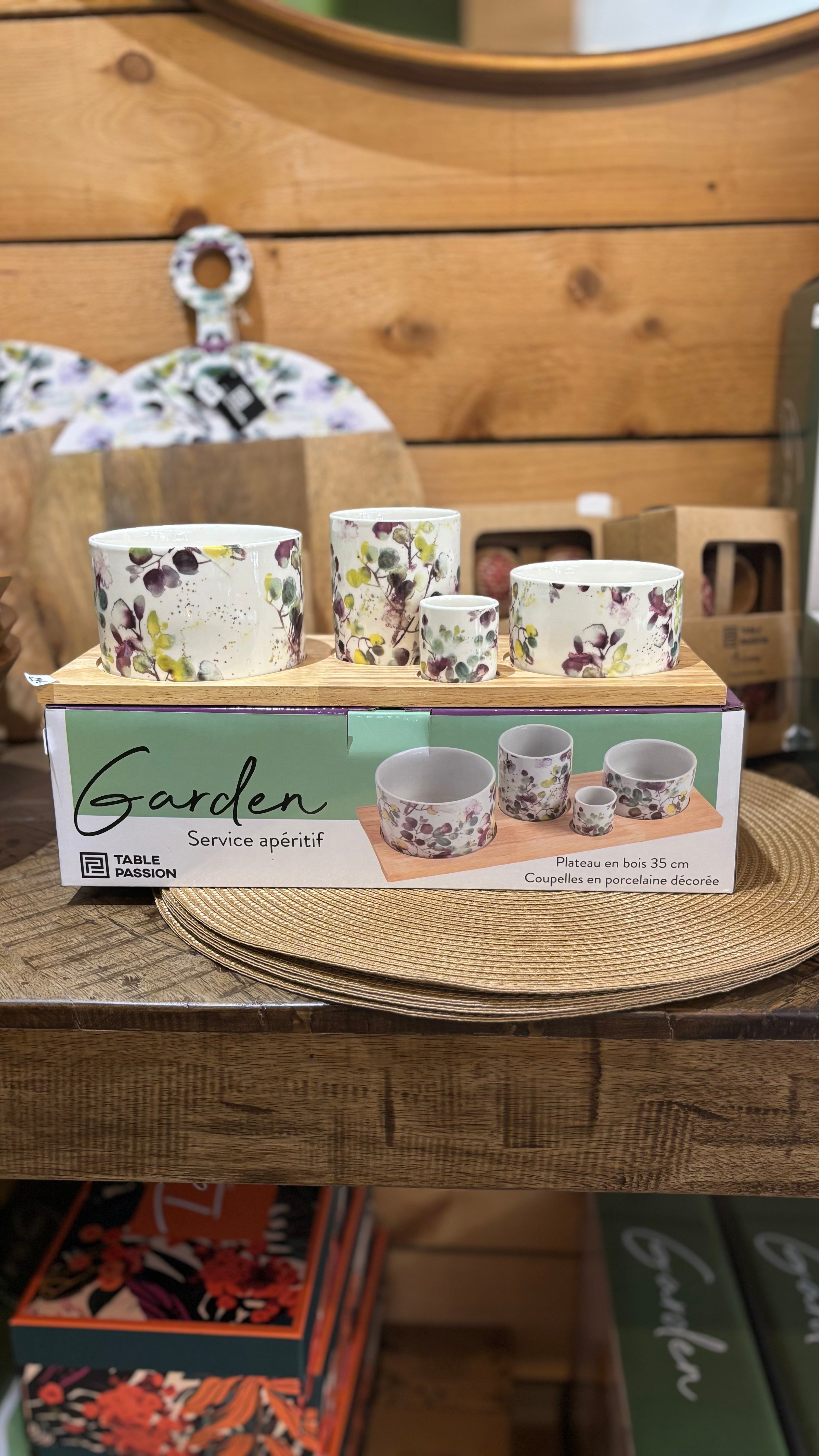 Service apéritif 4 pièces Garden - Multicolore