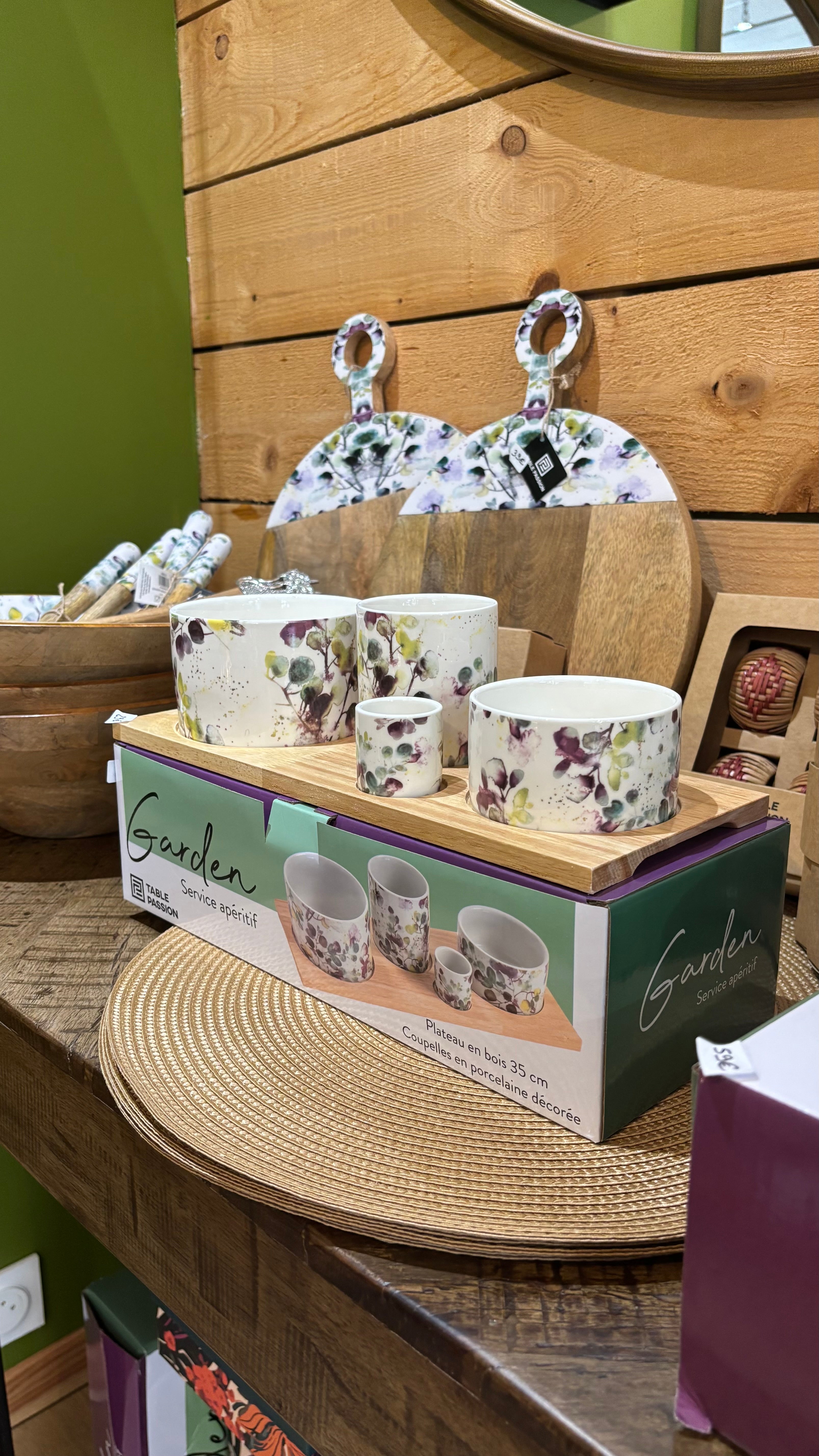 Service apéritif 4 pièces Garden - Multicolore