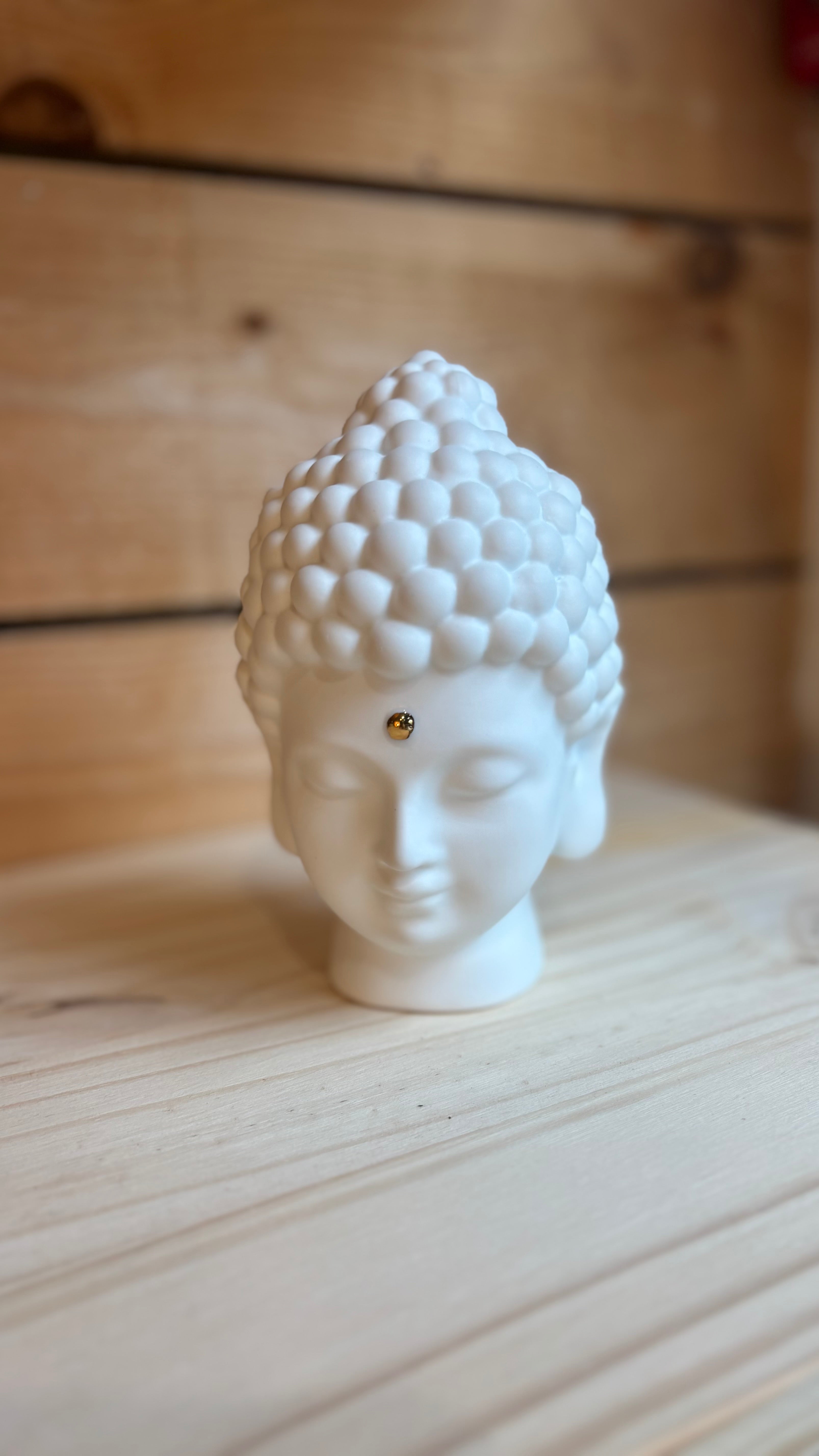 Statue Tête de Bouddha en porcelaine