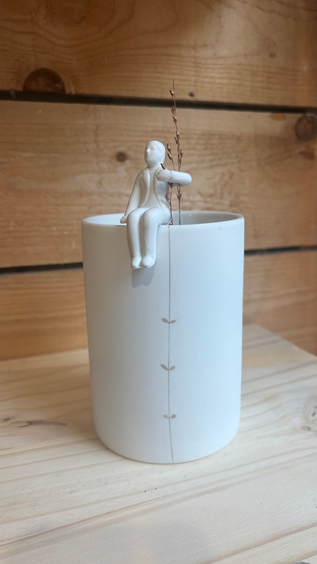 Vase en Porcelaine “Le Jardinier” – H18 cm