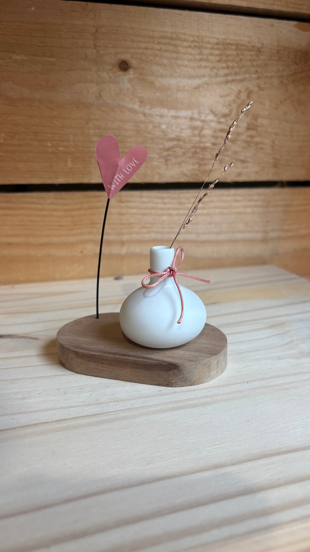Mini Vase en Porcelaine “With Love” – Räder
