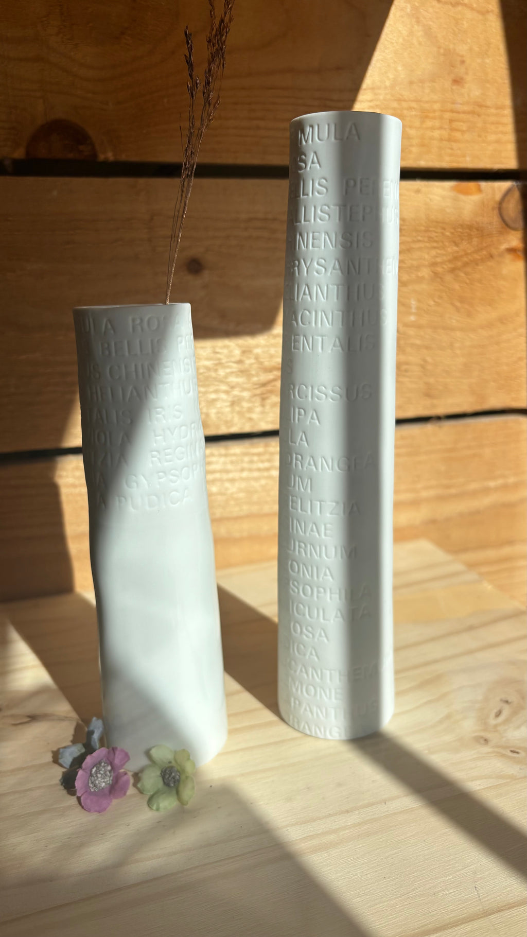 Vase "Poetry" moyen en porcelaine – 4 cl