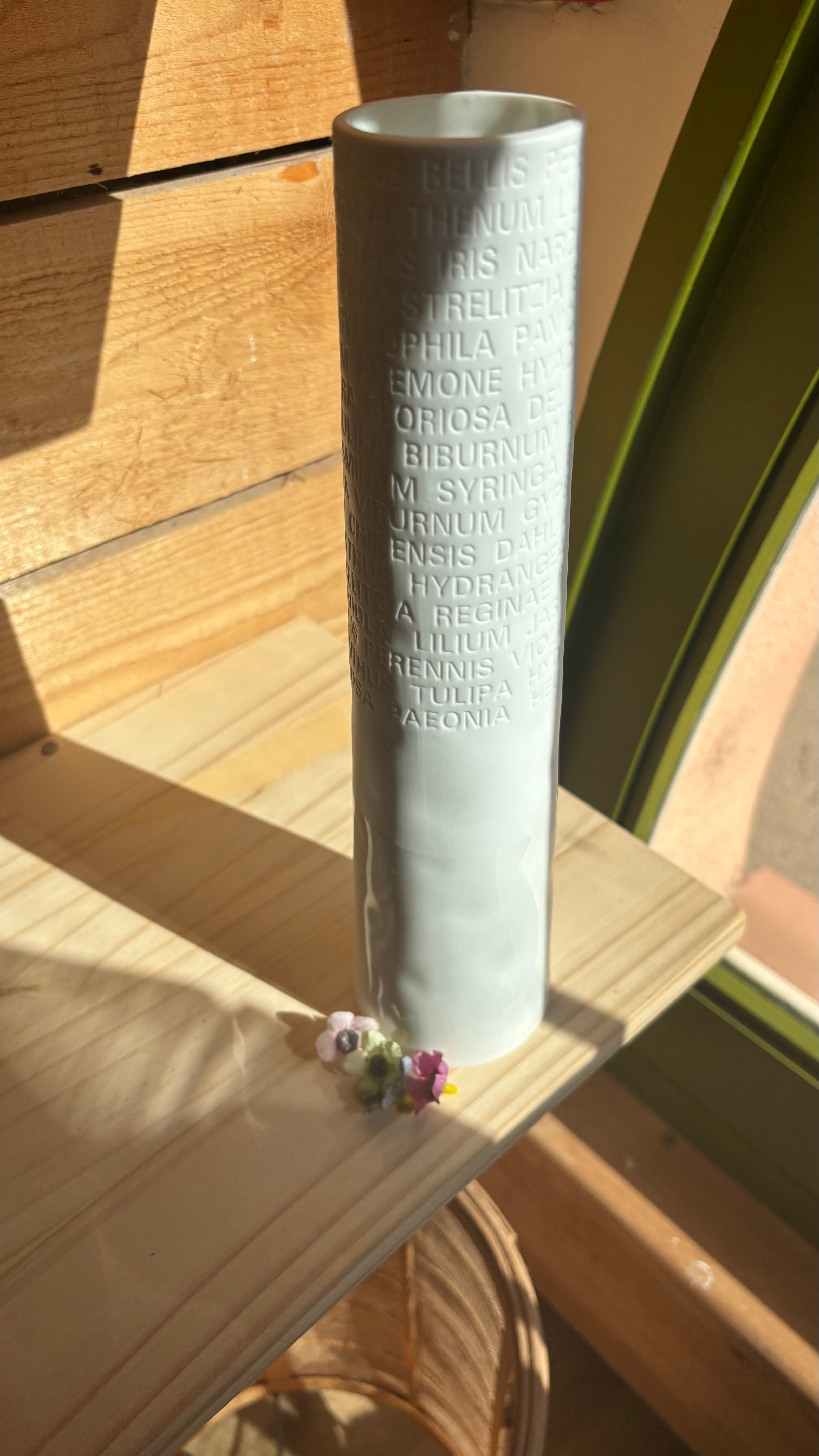 Vase "Poetry" Grand en Porcelaine - 7.5 cl