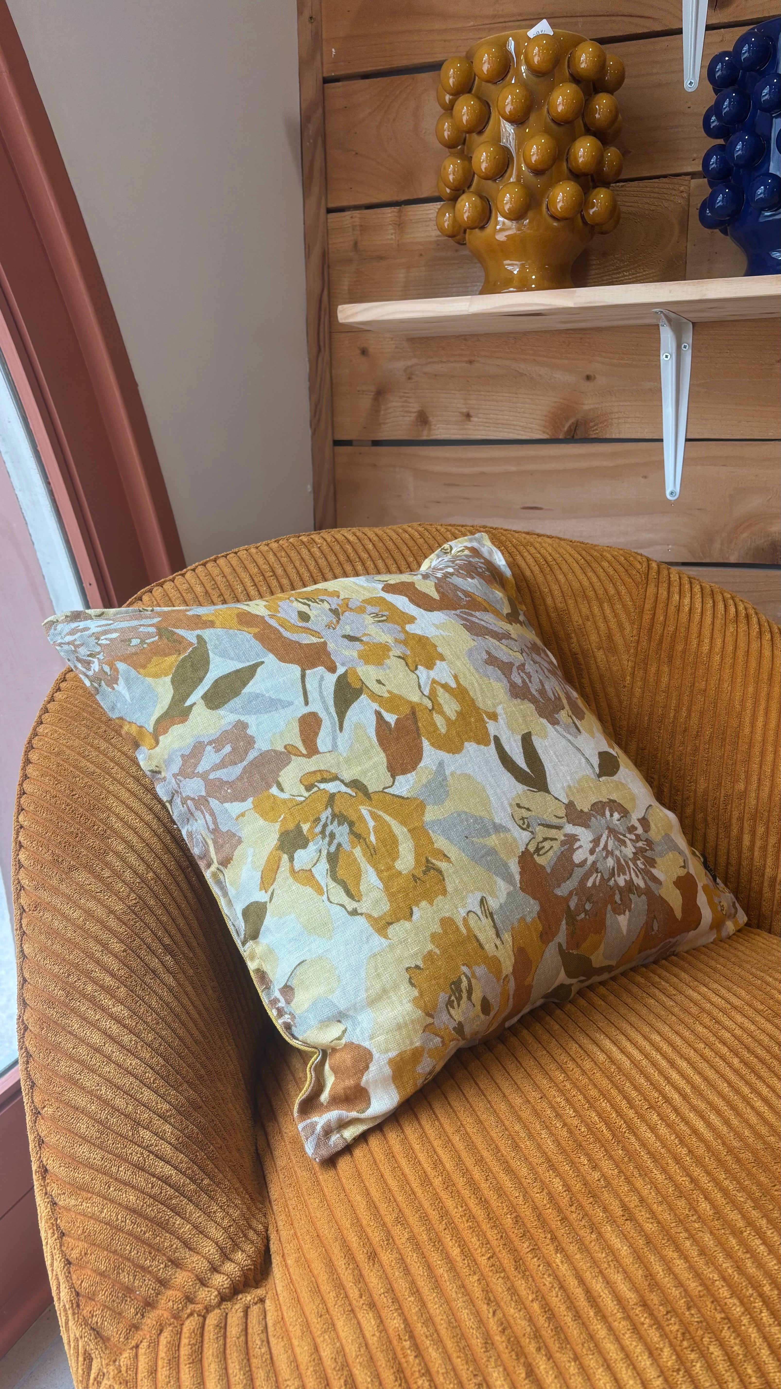 Coussin Trieste Ocre 45x45 cm