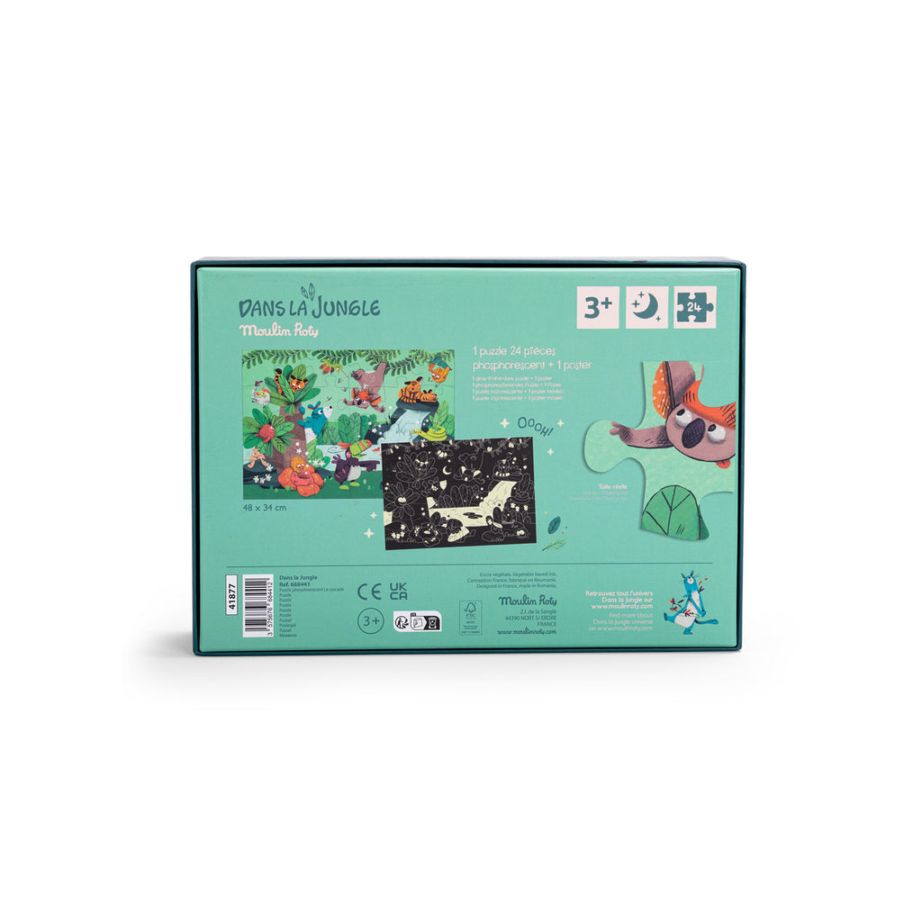 Puzzle Phosphorescent 24 Pièces – La Cascade – Dans la Jungle