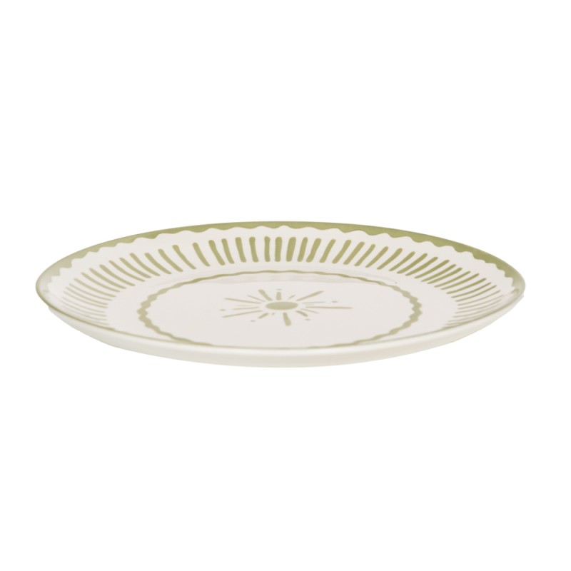 Assiette de présentation verte Tamara 33 cm