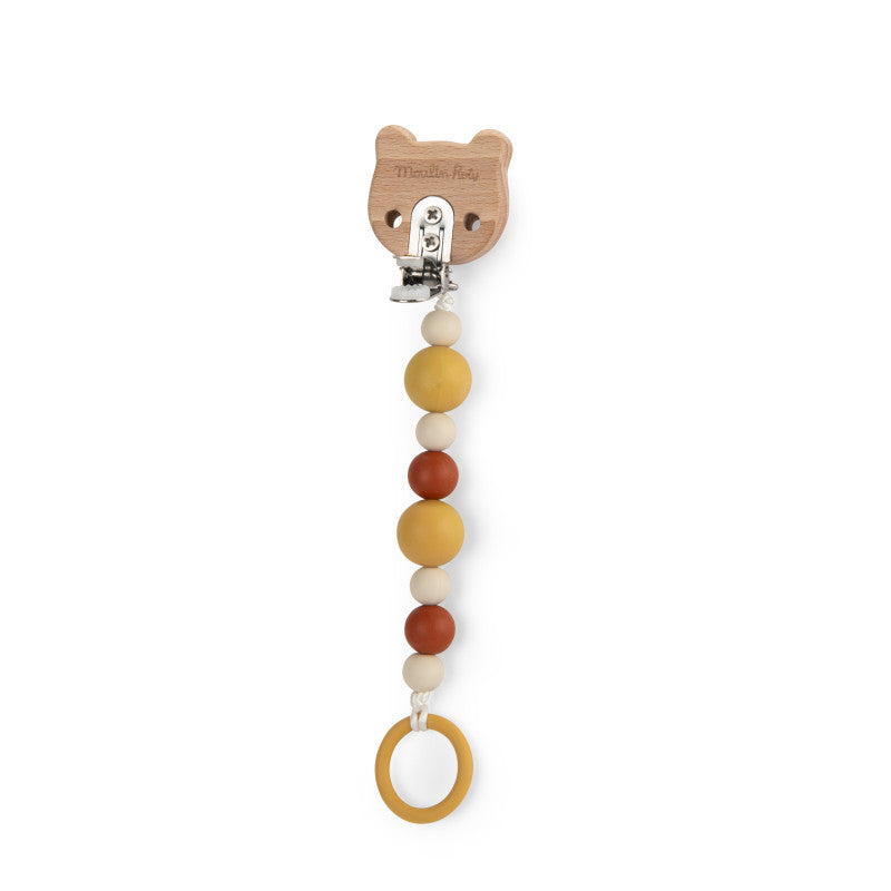 Attache-tétine Tigre Bois & Silicone – La Forêt Mawa