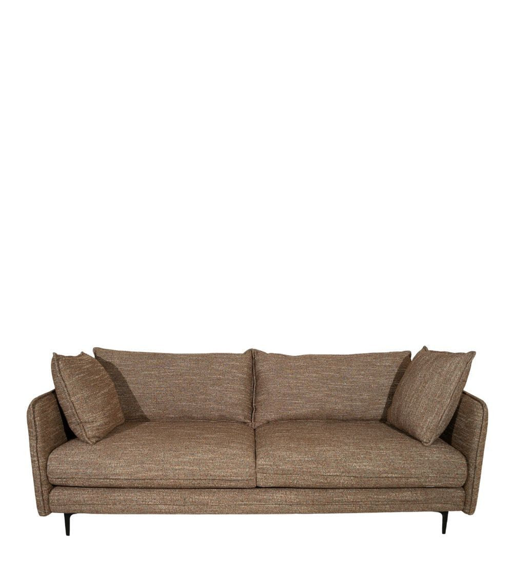 Canapé Modène Marron Chiné 3 Places – 204 x 91 x H85 cm