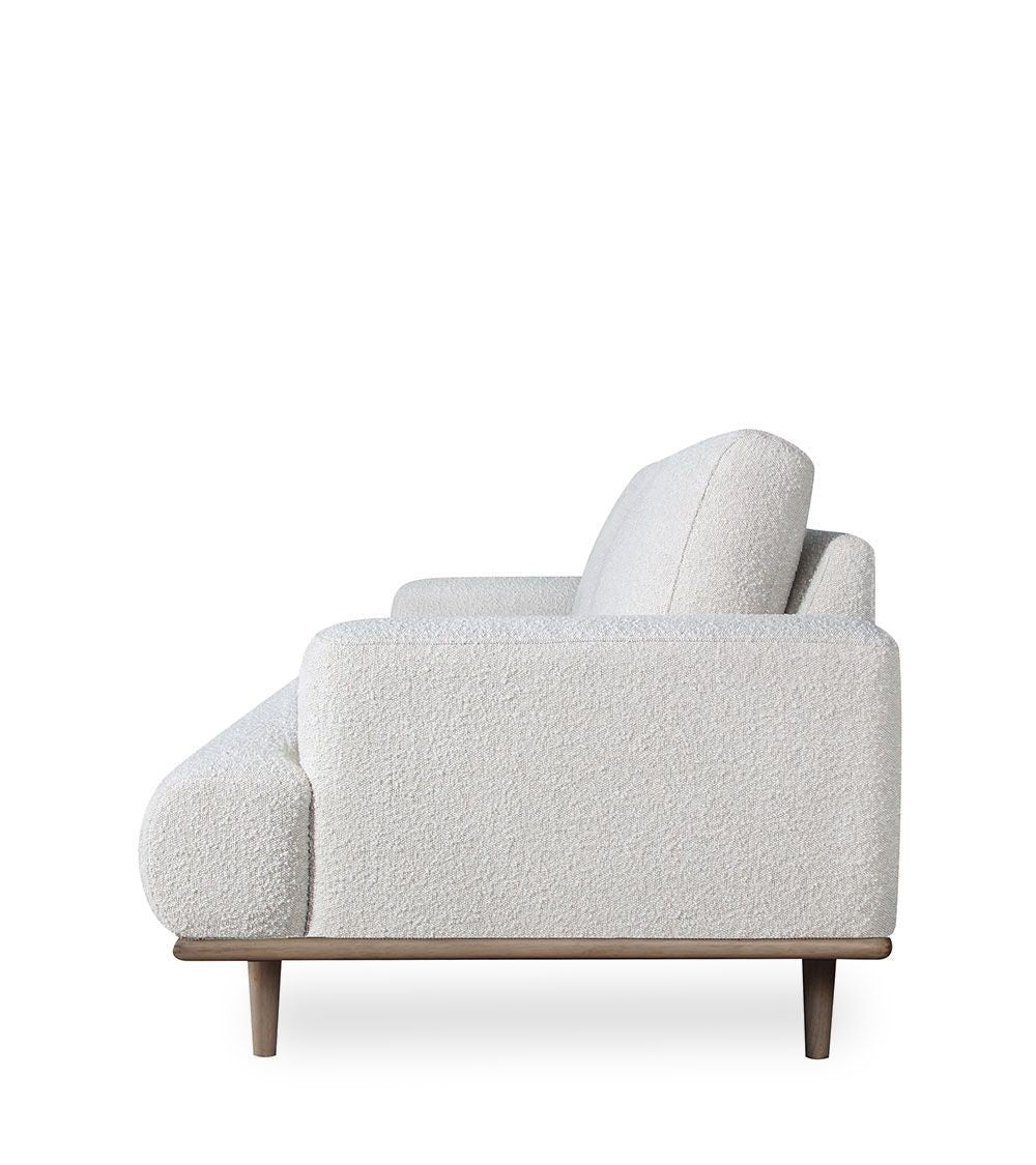 Canapé Nova Blanc 2 Places – 178 x 94 x H88 cm