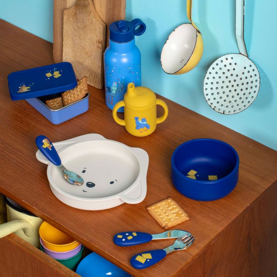 Set vaisselle Silicone - Puce & Pilou
