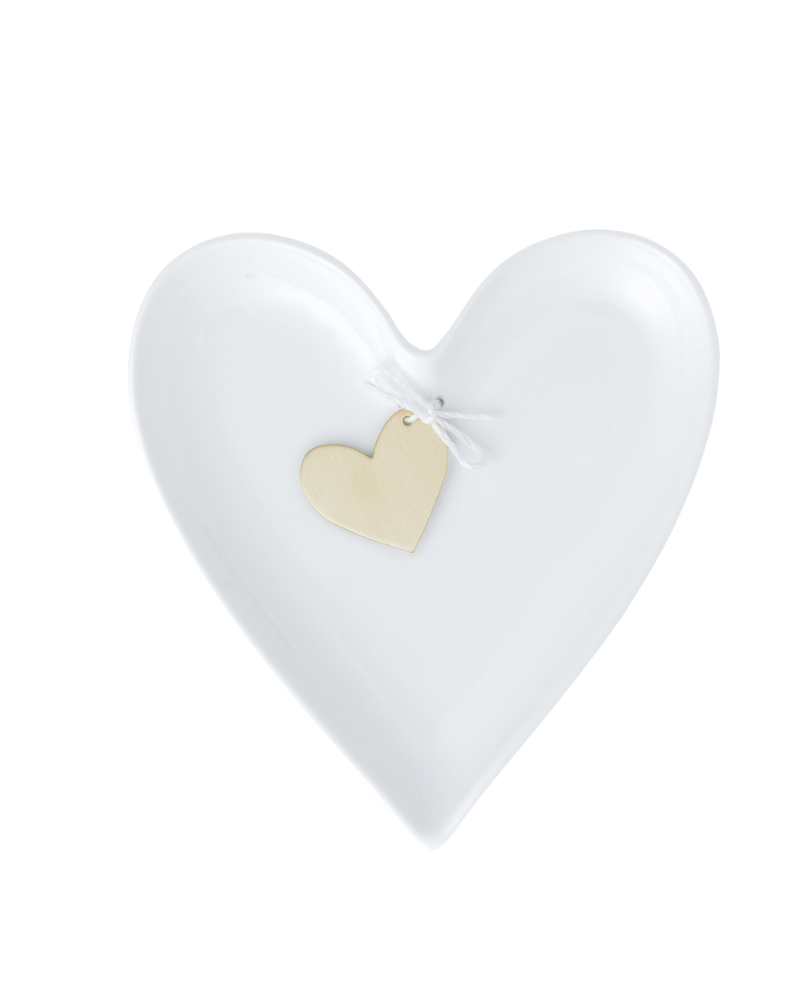 Coupelle Cœur “Golden Heart” en Porcelaine