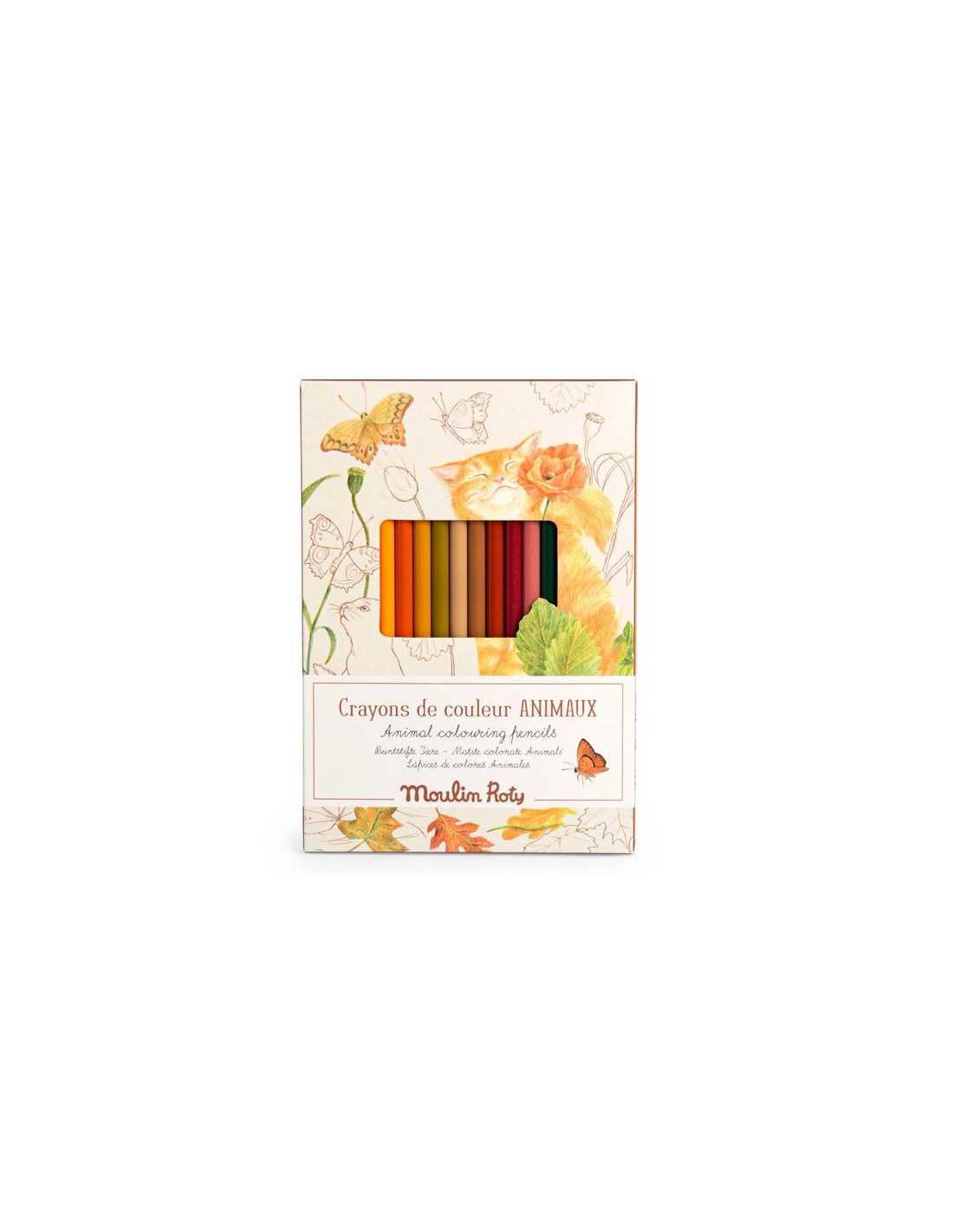 Crayons de couleur et cartes Animaux Le Jardin du Moulin