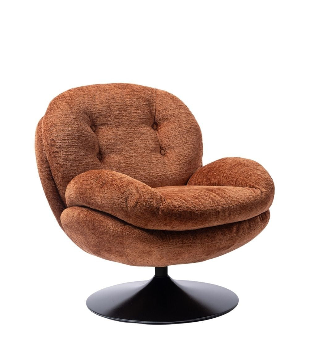 Fauteuil Memento Orange Brûlé, Pied Noir