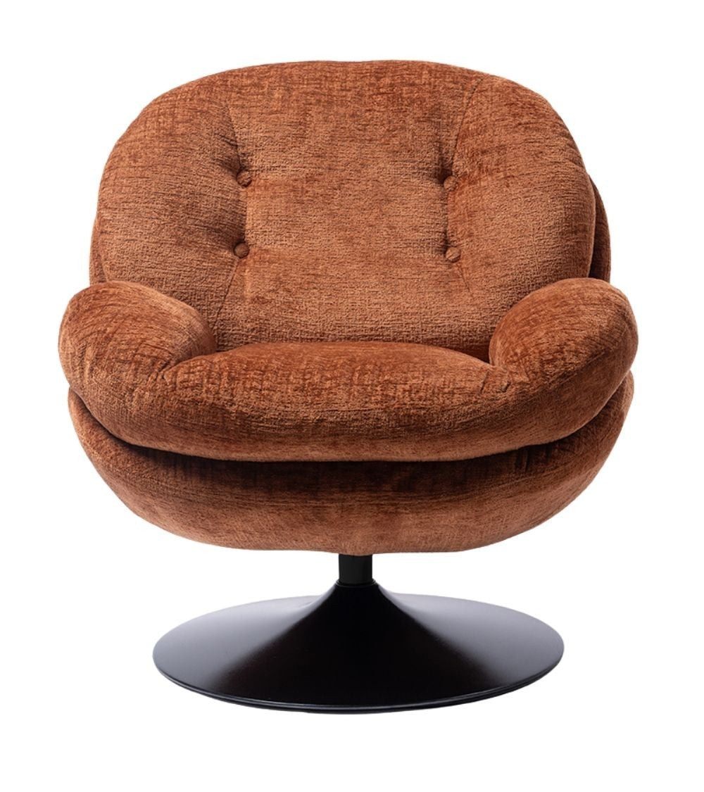 Fauteuil Memento Orange Brûlé, Pied Noir