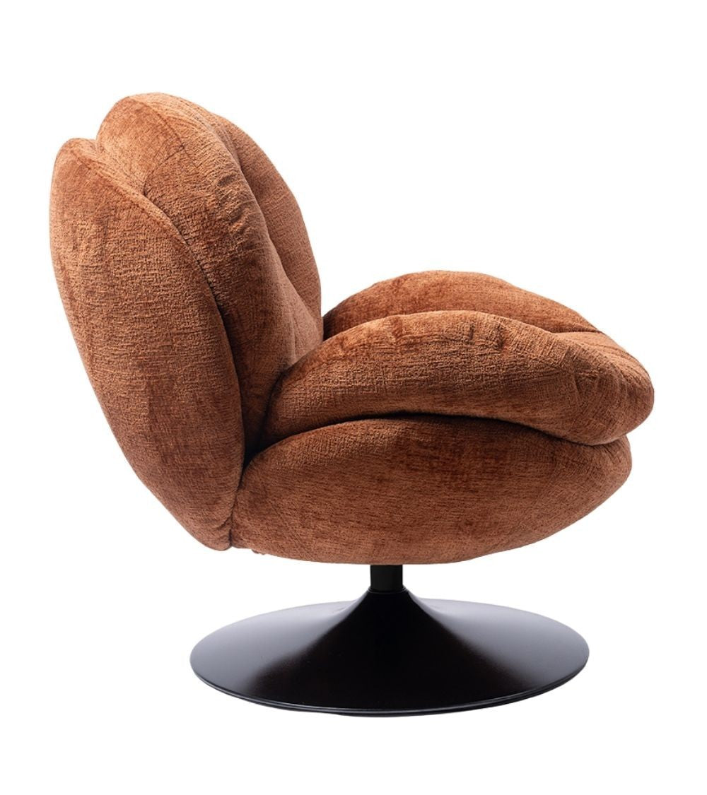 Fauteuil Memento Orange Brûlé, Pied Noir