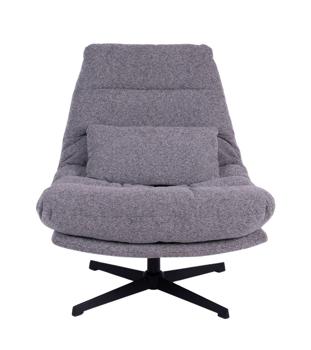 Fauteuil Wilmington Gris – Structure Métal – Design Contemporain