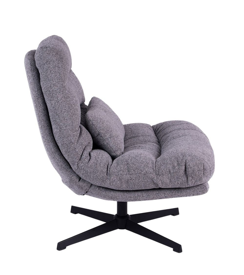 Fauteuil Wilmington Gris – Structure Métal – Design Contemporain